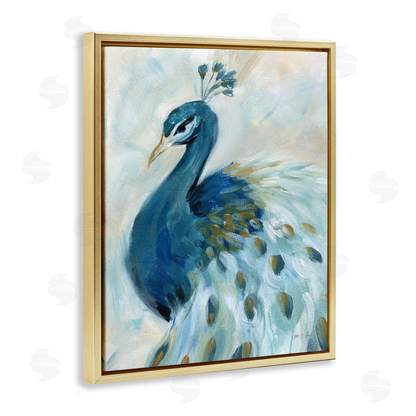 Stupell Industries Yvette St. Amant | Elegant Blue Peacock
