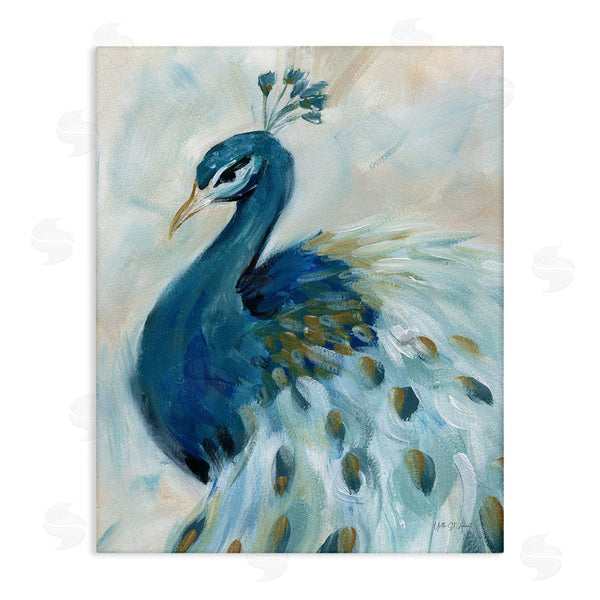 stupell industries Yvette St. Amant | Elegant Blue Peacock