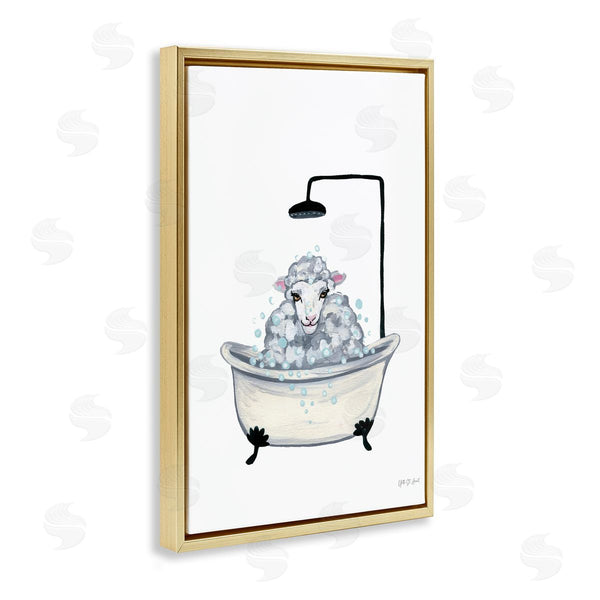 Stupell Industries Yvette St. Amant | Farm Sheep Bathtub