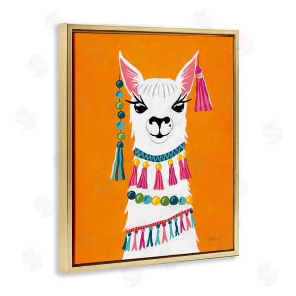 Stupell Industries Yvette St. Amant | Festive Llama Portrait