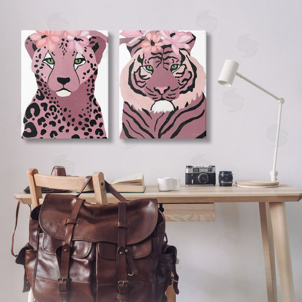 Stupell Industries Yvette St. Amant | Floral Cheetah Tiger Wall Art