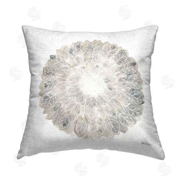 Stupell Industries Yvette St. Amant | Floral Leaf Pinwheel Printed Throw Pillow