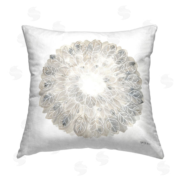 stupell industries Yvette St. Amant | Floral Leaf Pinwheel Printed Throw Pillow