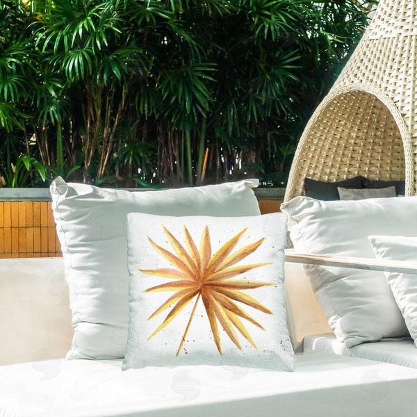 Stupell Industries Yvette St. Amant | Golden Palm Frond Printed Throw Pillow