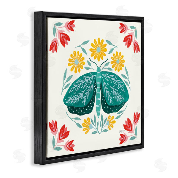 Stupell Industries Yvette St. Amant | Green Folk Butterfly