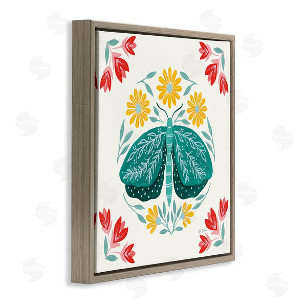 Stupell Industries Yvette St. Amant | Green Folk Butterfly