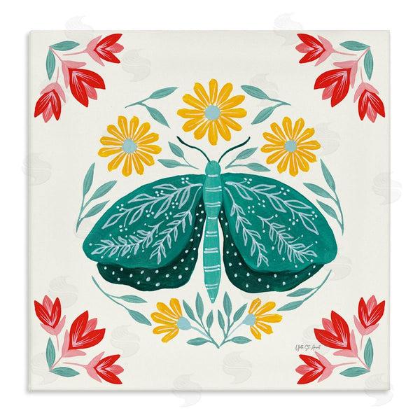 stupell industries Yvette St. Amant | Green Folk Butterfly