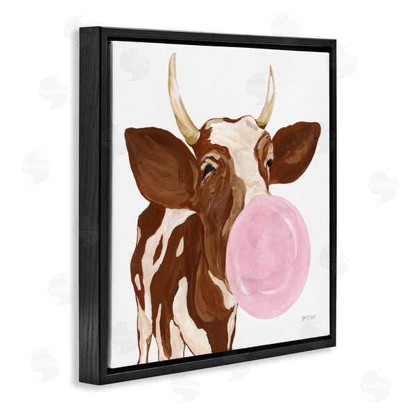 Stupell Industries Yvette St. Amant | Happy Bubblegum Cow