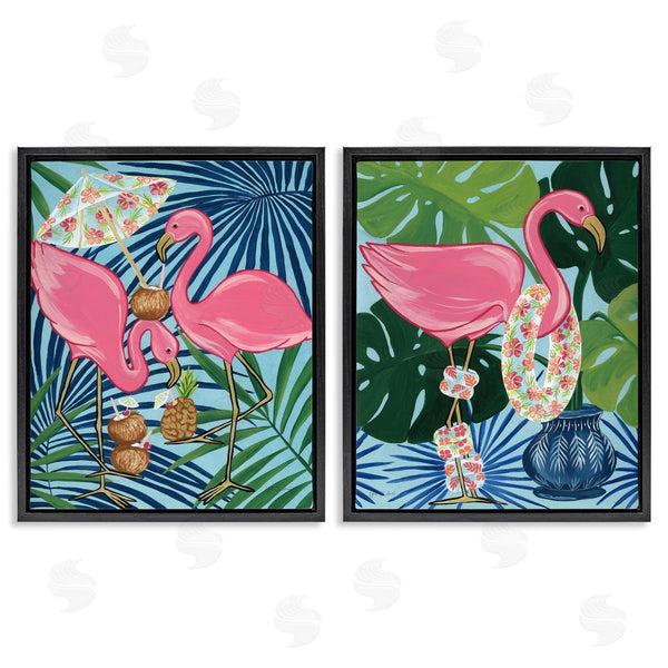 Stupell Industries Yvette St. Amant | Happy Hour Flamingos Wall Art