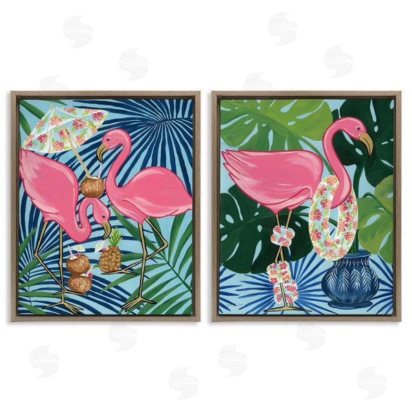 Stupell Industries Yvette St. Amant | Happy Hour Flamingos Wall Art