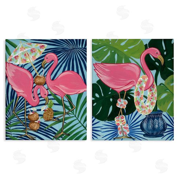 stupell industries Yvette St. Amant | Happy Hour Flamingos Wall Art