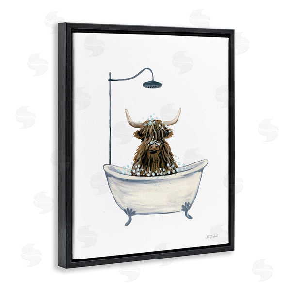 Stupell Industries Yvette St. Amant | Highland Cow Bathtub