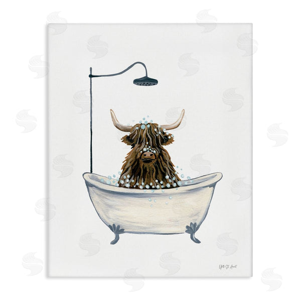 stupell industries Yvette St. Amant | Highland Cow Bathtub