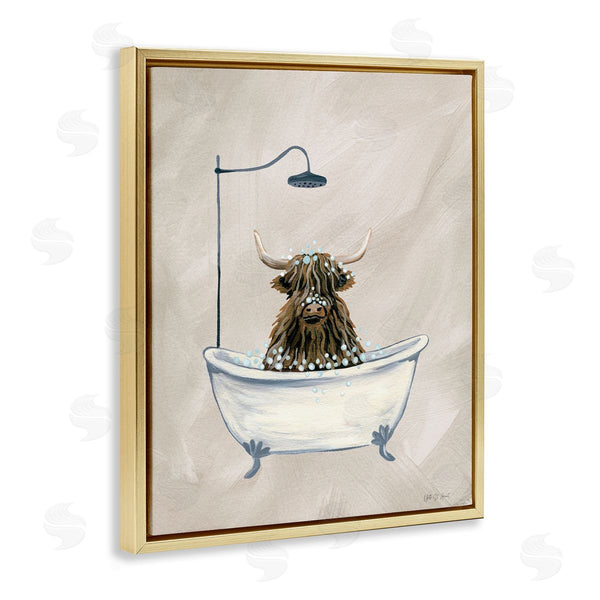Stupell Industries Yvette St. Amant | Highland Cow Bubble Bath