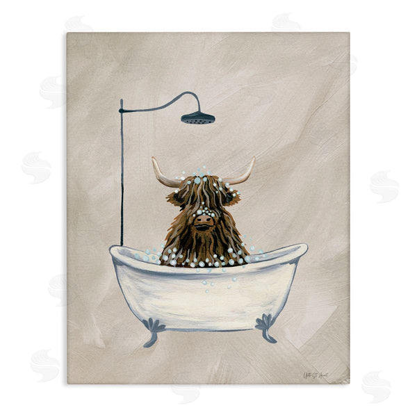 stupell industries Yvette St. Amant | Highland Cow Bubble Bath