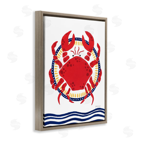 Stupell Industries Yvette St. Amant | Kitschy Coastal Crab