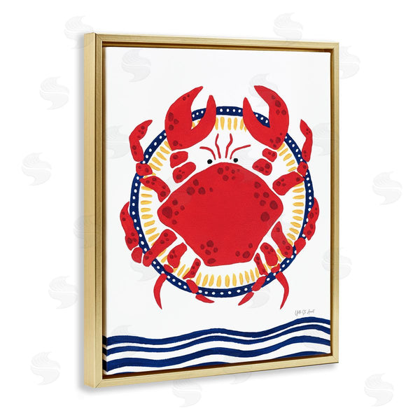 Stupell Industries Yvette St. Amant | Kitschy Coastal Crab