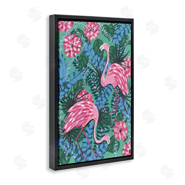 Stupell Industries Yvette St. Amant | Maximalist Flamingos Pattern Wall Art