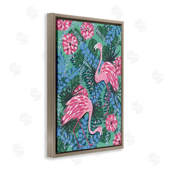 Stupell Industries Yvette St. Amant | Maximalist Flamingos Pattern Wall Art