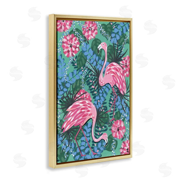 Stupell Industries Yvette St. Amant | Maximalist Flamingos Pattern Wall Art