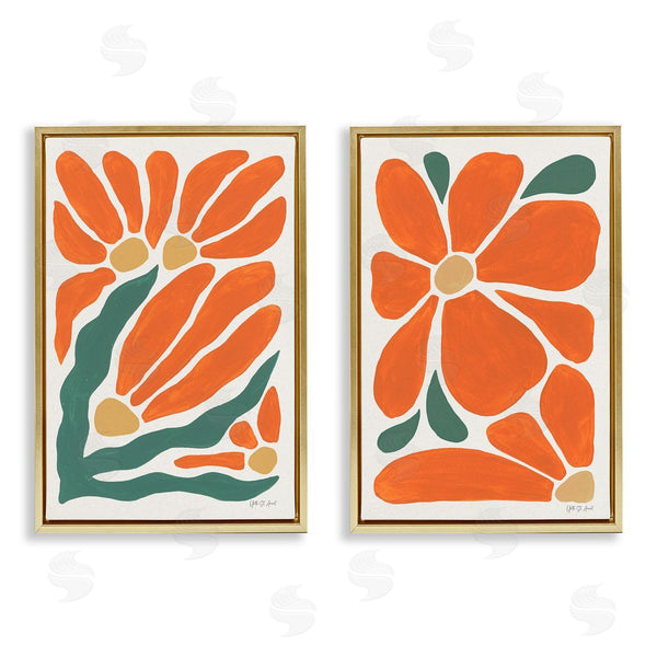 Stupell Industries Yvette St. Amant | Midcentury Flower Abstracts