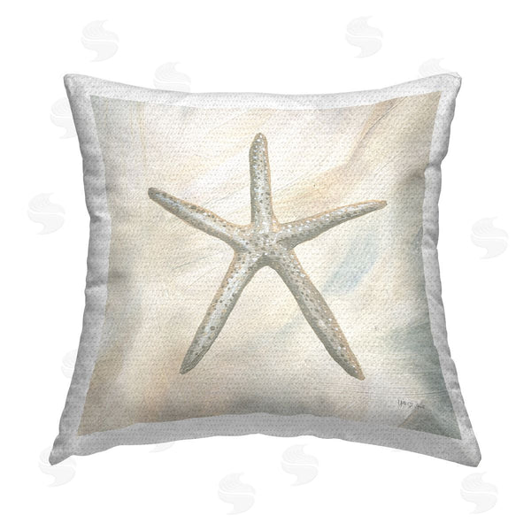 Stupell Industries Yvette St. Amant | Minimal Beige Starfish Printed Throw Pillow