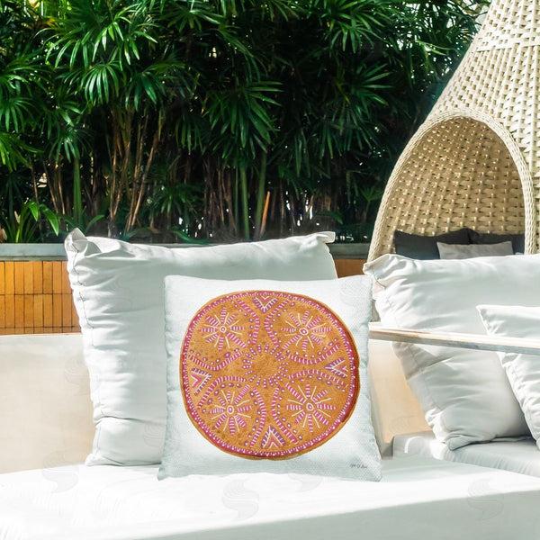 Stupell Industries Yvette St. Amant | Mustard Mandala Pattern Printed Throw Pillow