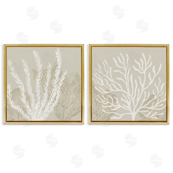Stupell Industries Yvette St. Amant | Muted Coral Branches On Beige
