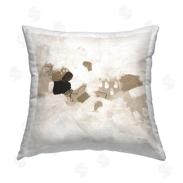Stupell Industries Yvette St. Amant | Neutral Classic Conservatory Printed Throw Pillow
