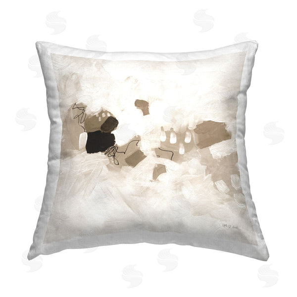 stupell industries Yvette St. Amant | Neutral Classic Conservatory Printed Throw Pillow