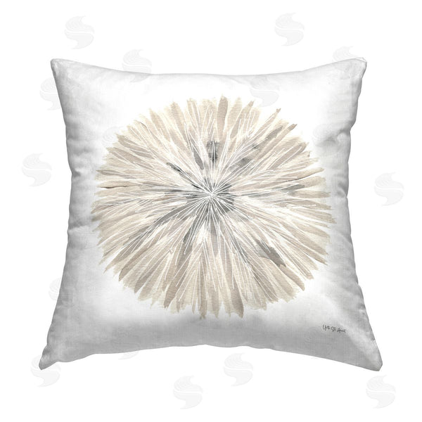 stupell industries Yvette St. Amant | Neutral Nature's Pinwheel Printed Throw Pillow