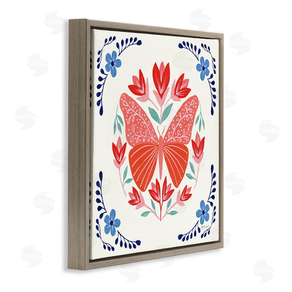 Stupell Industries Yvette St. Amant | Orange Folk Butterfly
