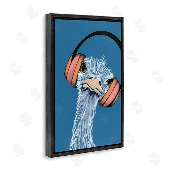 Stupell Industries Yvette St. Amant | Ostrich With Headphones