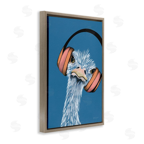 Stupell Industries Yvette St. Amant | Ostrich With Headphones