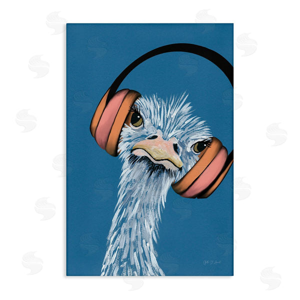 stupell industries Yvette St. Amant | Ostrich with Headphones