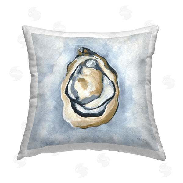stupell industries Yvette St. Amant | Oyster with Pearl Printed Throw Pillow
