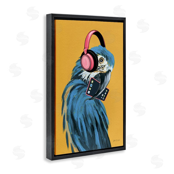 Stupell Industries Yvette St. Amant | Parrot Listening To Music