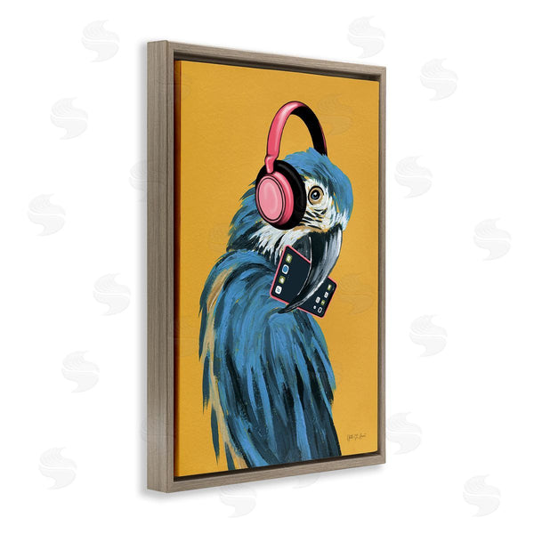 Stupell Industries Yvette St. Amant | Parrot Listening To Music
