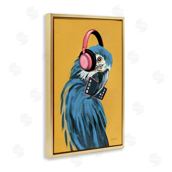 Stupell Industries Yvette St. Amant | Parrot Listening To Music
