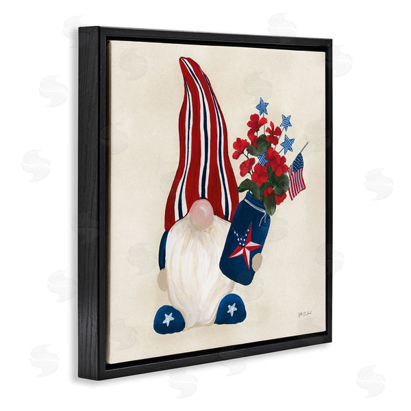 Stupell Industries Yvette St. Amant | Patriotic Gnome & Flowers