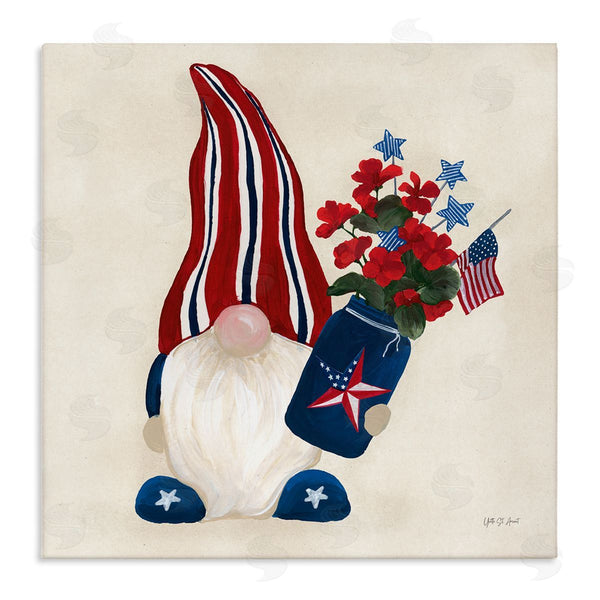 stupell industries Yvette St. Amant | Patriotic Gnome & Flowers