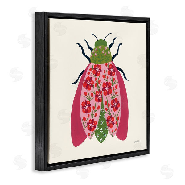 Stupell Industries Yvette St. Amant | Pink & Green Blooming Beetle