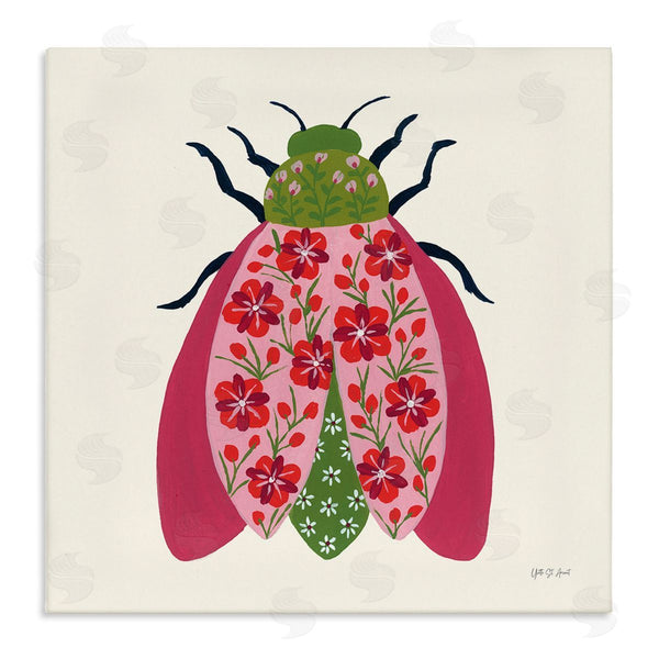 stupell industries Yvette St. Amant | Pink & Green Blooming Beetle