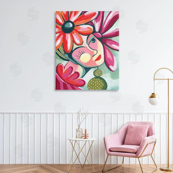 Stupell Industries Yvette St. Amant | Retro Bright Jolie Portrait
