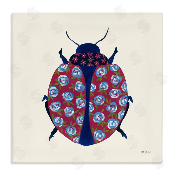 stupell industries Yvette St. Amant | Rose Blooming Beetle