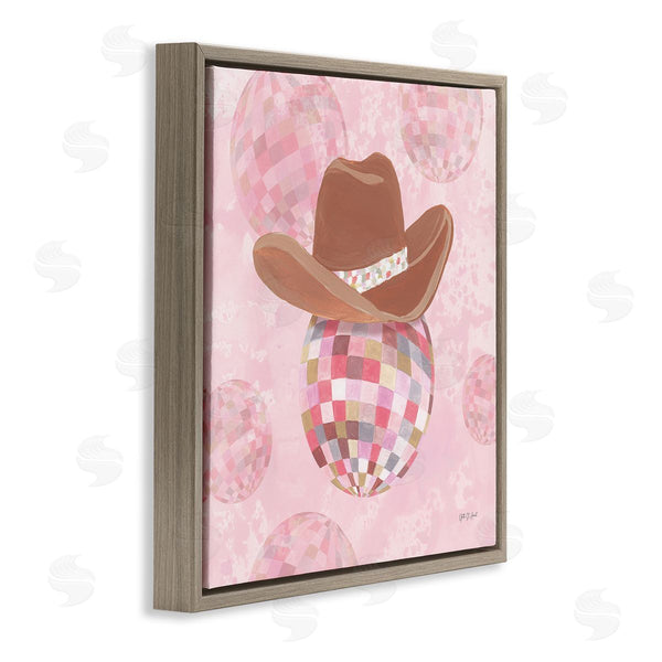 Stupell Industries Yvette St. Amant | Rosy Hued Cowgirl Disco Ball