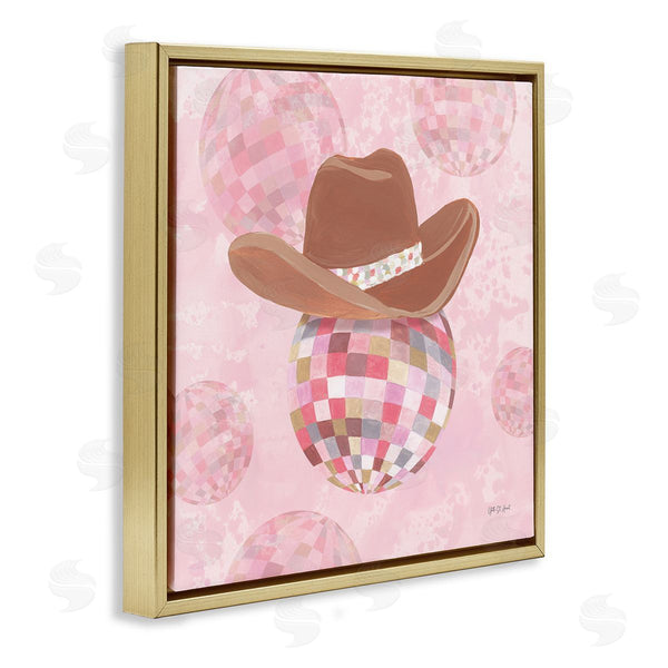 Stupell Industries Yvette St. Amant | Rosy Hued Cowgirl Disco Ball