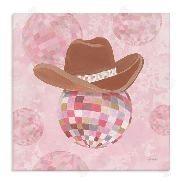 stupell industries Yvette St. Amant | Rosy Hued Cowgirl Disco Ball