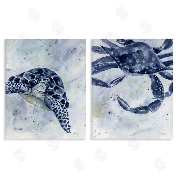 stupell industries Yvette St. Amant | Sea Creatures Turtle & Crab Wall Art