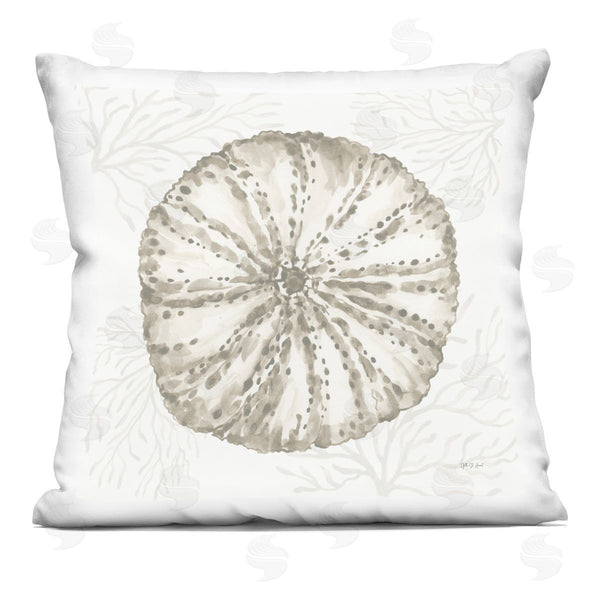 stupell industries Yvette St. Amant | Sea Urchin & Neutral Coral Printed Throw Pillow